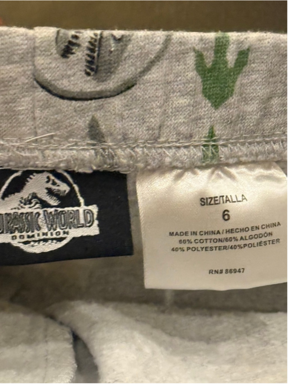 Boys' Jurassic World Set of Teo Shorts Size 6 Dinosaur Print - Picture 4 of 7